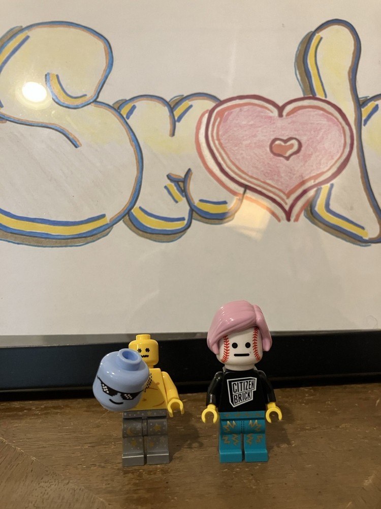 LEGO Minifigure - Citizen Brick - Figbarf - Mashup - Lot of 2