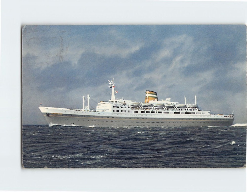 Postcard s.s. Statendam Holland America Line