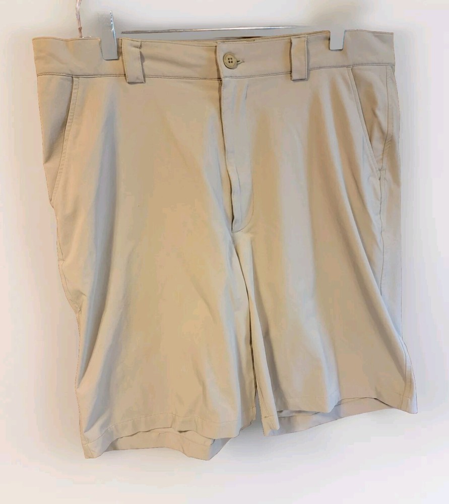 Under Armour UA 205381 Tiger PGA Tan Golf Shorts Men's Size 36