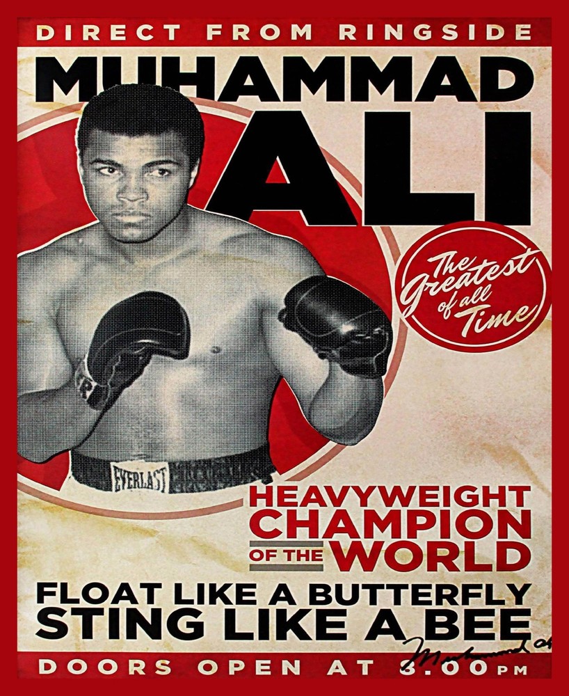Decoration Poster.Home room art.Interior design.Boxing Fight.Mohammad Ali.7406