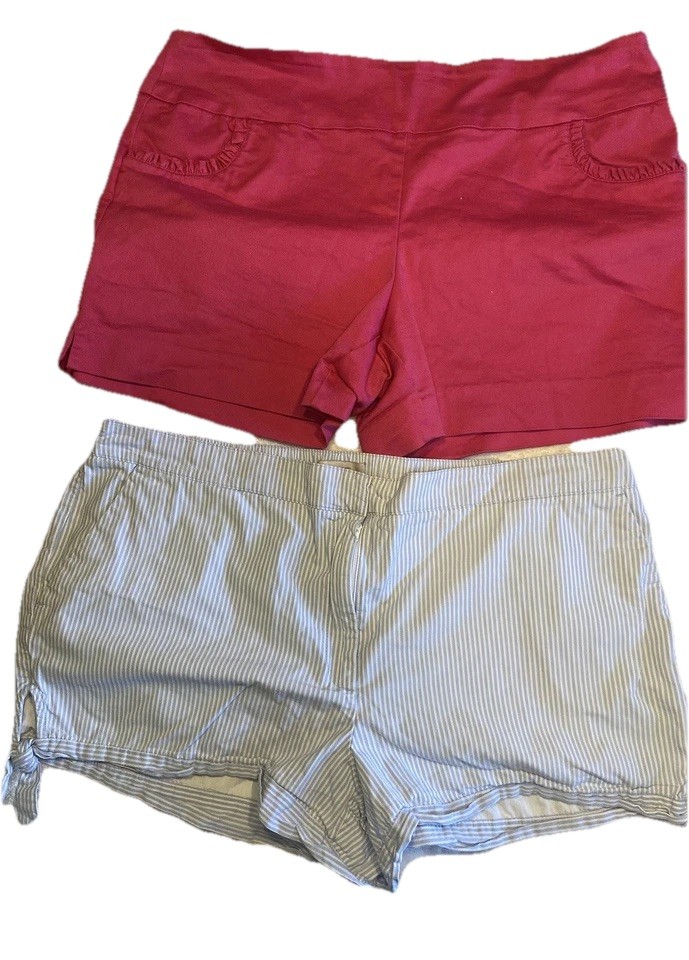 Crown And Ivy &  Loft Outlet Shorts Womens 16 Lot Of 2
