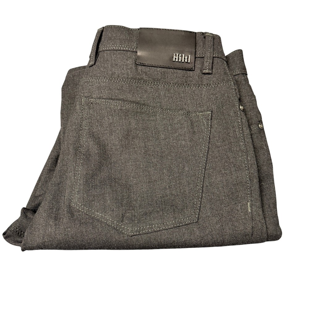 Hiltl Pants Mens Italy 48 US 32 (32x30 ACTUAL) Dark Gray Kent Contemporary Fit