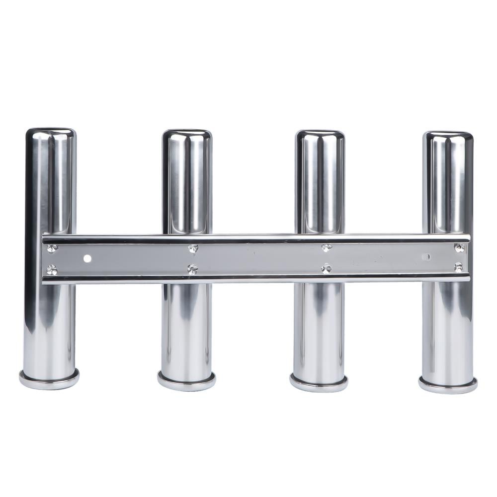 Stainless Steel 4-Tube Fishing Rod Holder for Boats and Yachts
