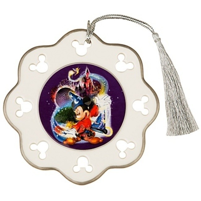 Disney 4 PARKS 1 WORLD SORCERER MICKEY DISC ORNAMENT
