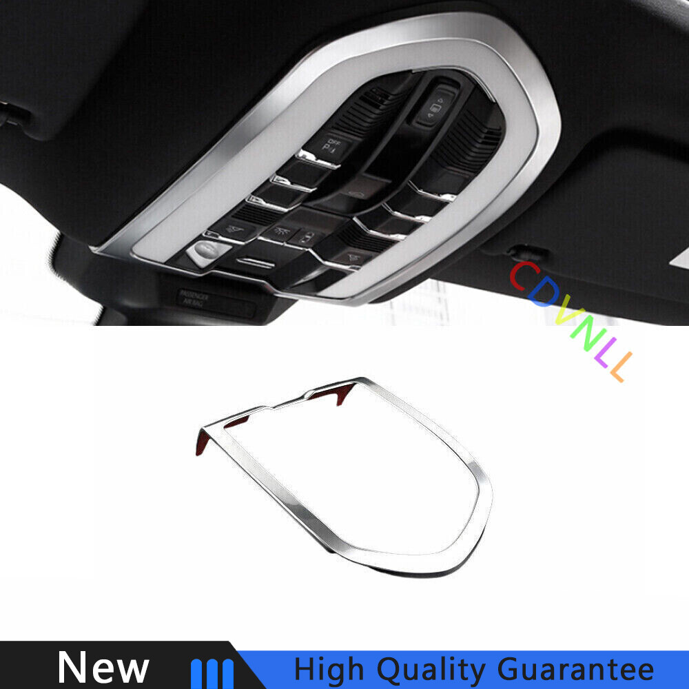 For Porsche Panamera 2010-2016 Matte Silver Inner Front Reading Light Cover Trim