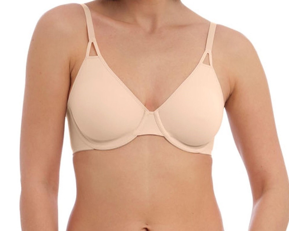 Wacoal Accord Bra Frappe Beige 36DD Underwired High Apex Contour T-Shirt 600409