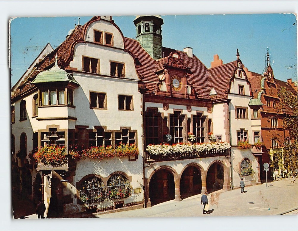Postcard Rathaus Freiburg im Breisgau Germany