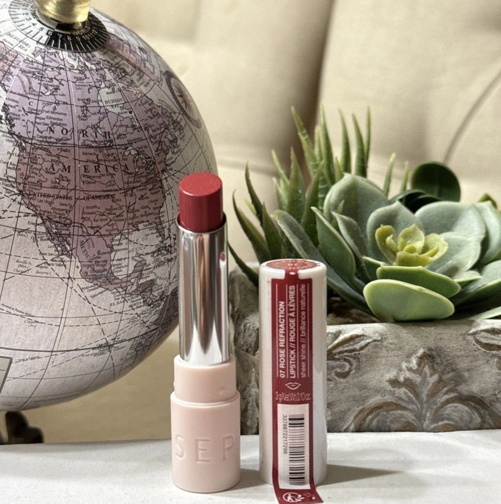 SEPHORA About That Shine Sheer Shine Lipstick 07 ROSE REFRACTION Full Size 3ml