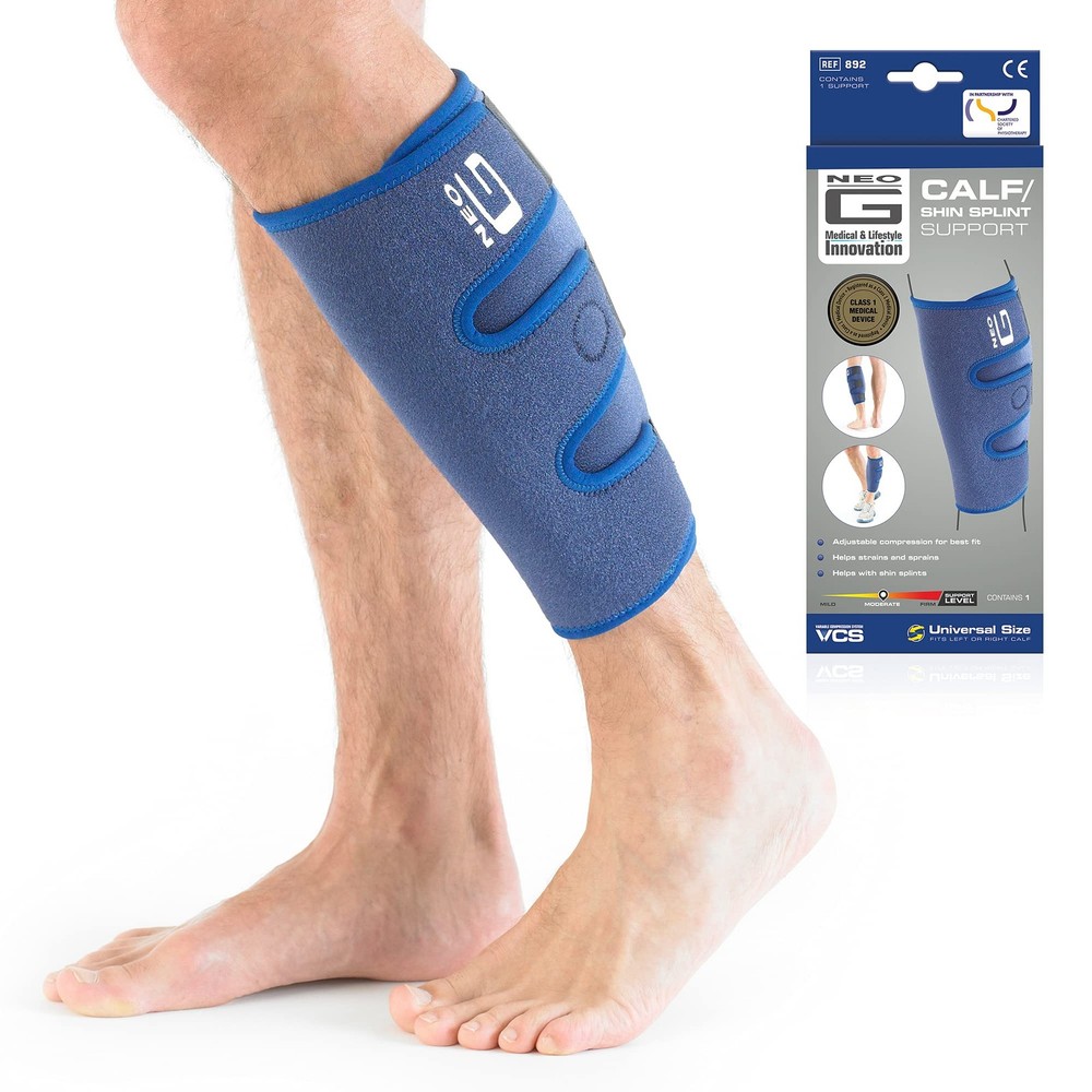 Calf Brace for Shin Splints & Torn Calf Muscle Support - Pain Relief & Recovery Aid