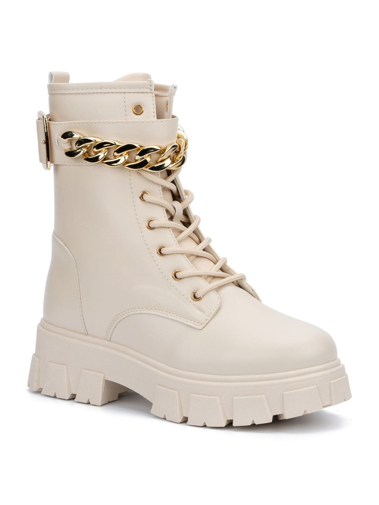 OLIVIA MILLER Womens Beige 1-1/2