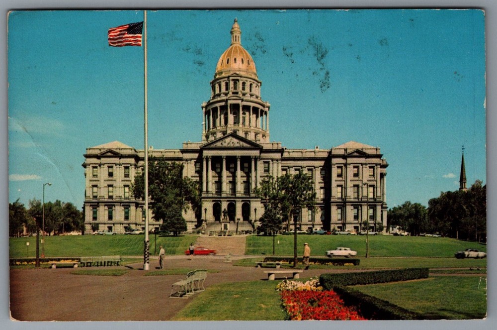Colorado State Capitol Building Civic Center Denver Colorado Postcard