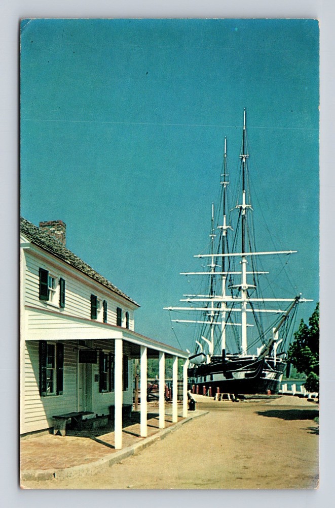 Mystic CT-Connecticut Mystic Seaport Vintage Postcard