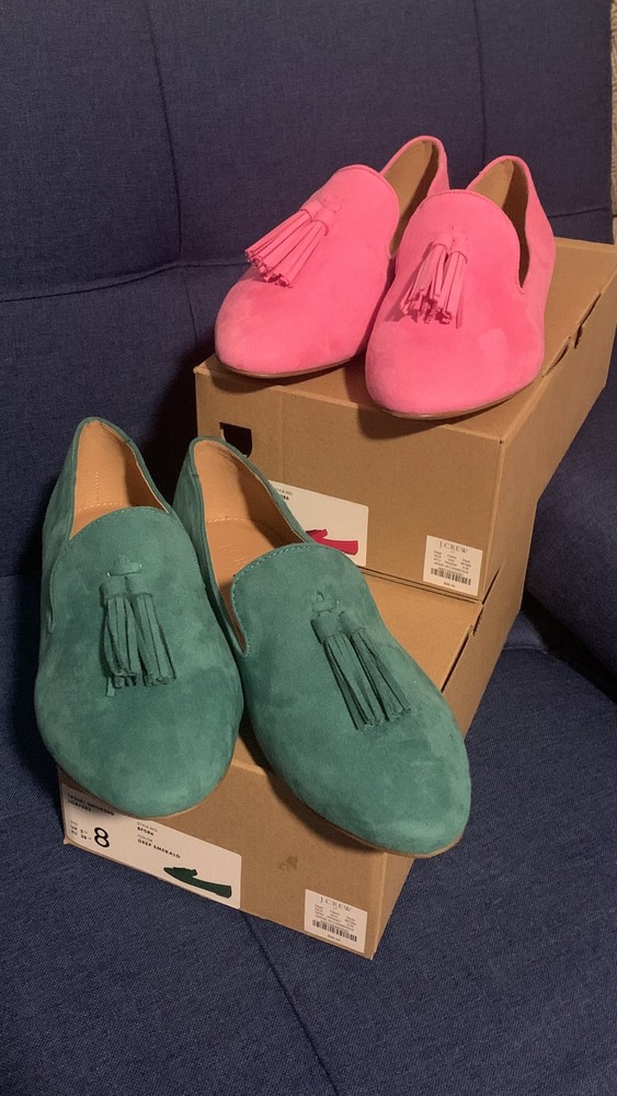 J CREW FACTORY Smoking Tassel Loafers Size 8