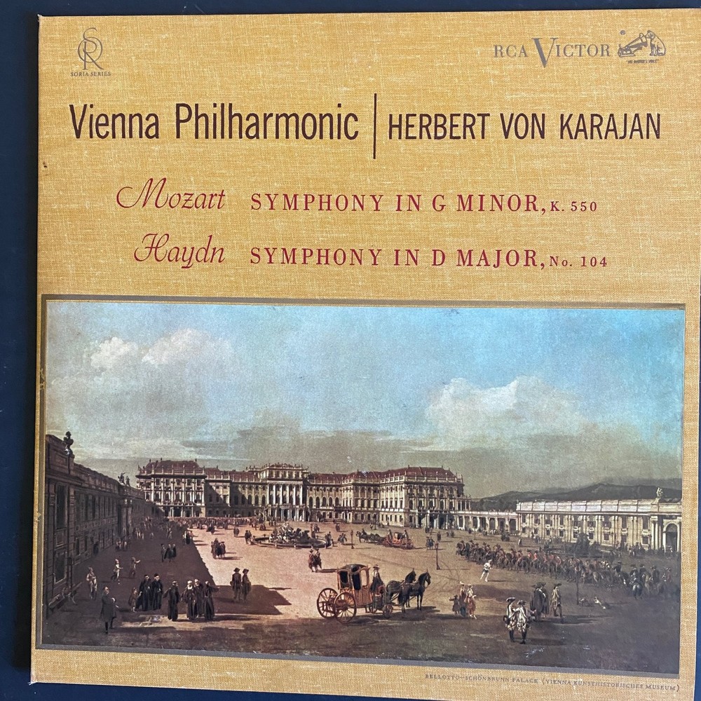 Vienna Philharmonic Karajan Mozart Haydn LP RCA Victor Classical 33 RPM