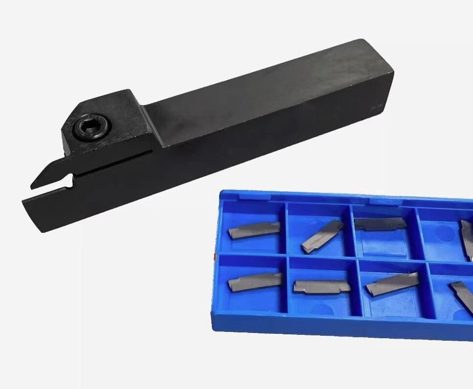 25mm Lathe Cut-Off Grooving Parting Tool Holder+ 10pcs MGMN150-G Insert Blades