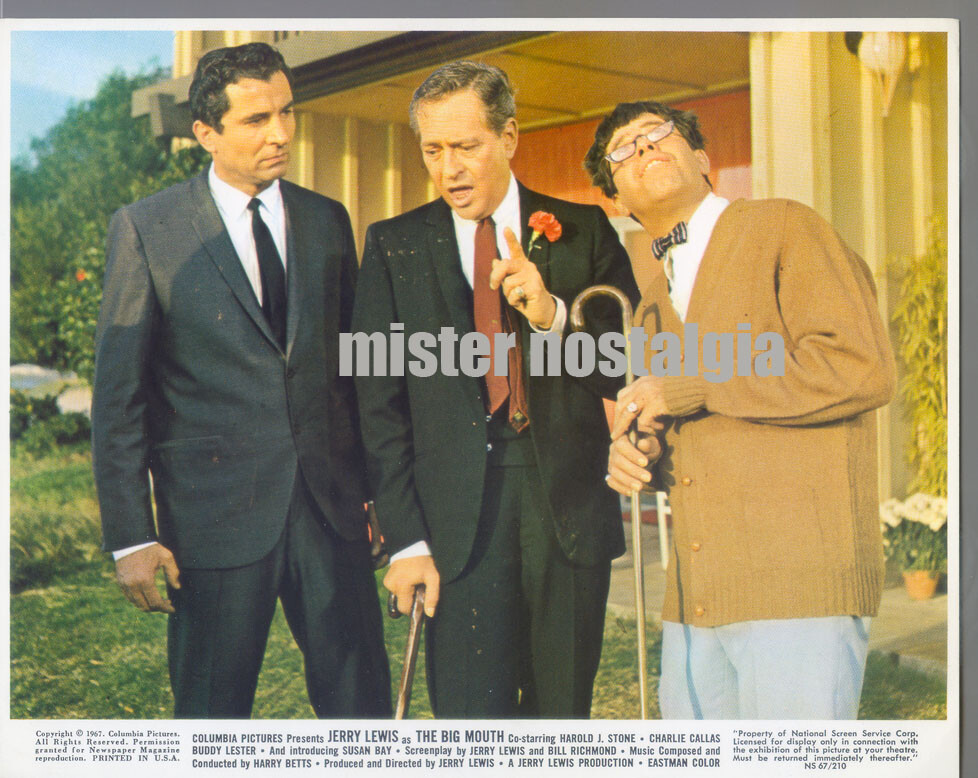 Vintage Photo 1967 Jerry Lewis Del Moore in The Big Mouth