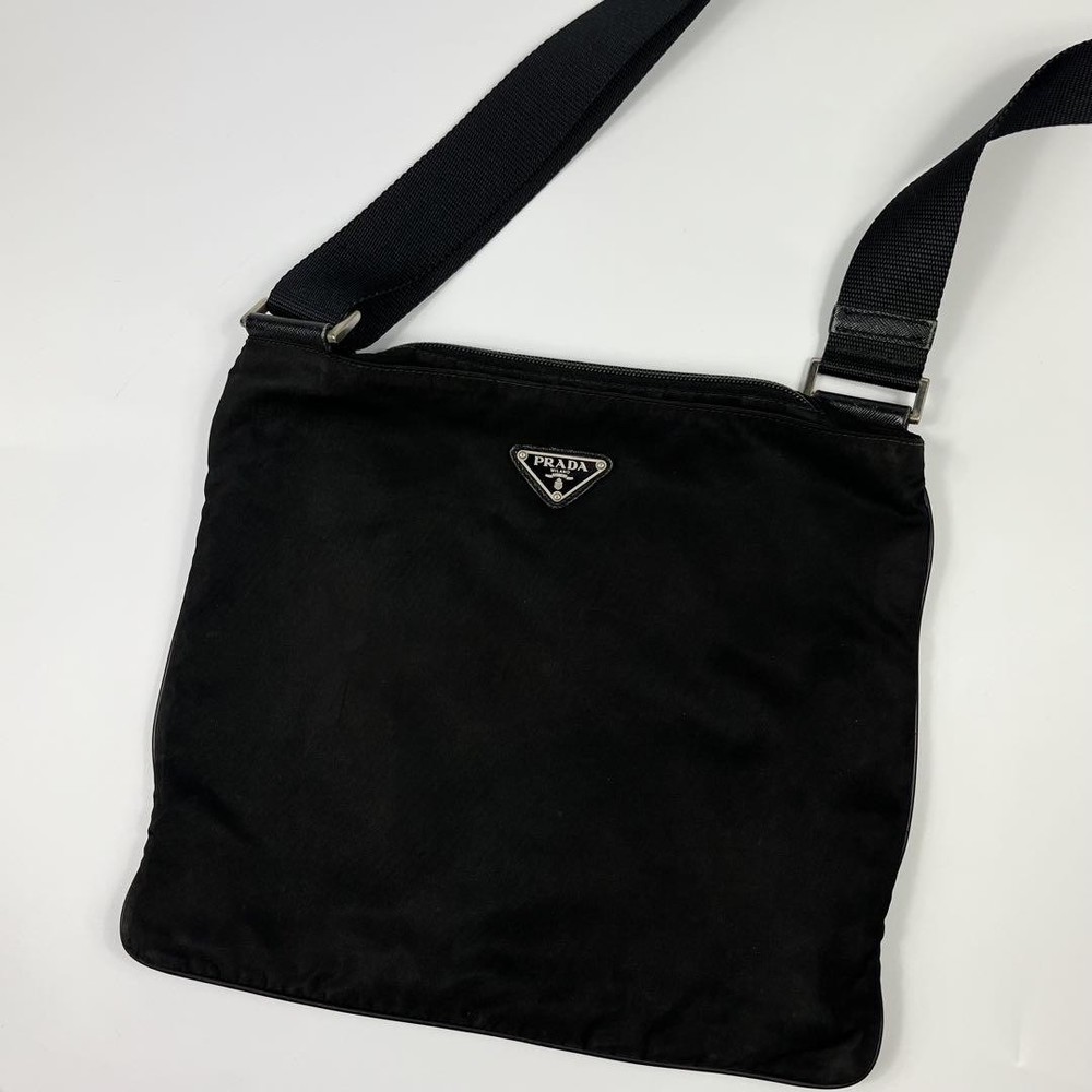Prada Black Sacoche Shoulder Bag Crossbody Stylish & Popular