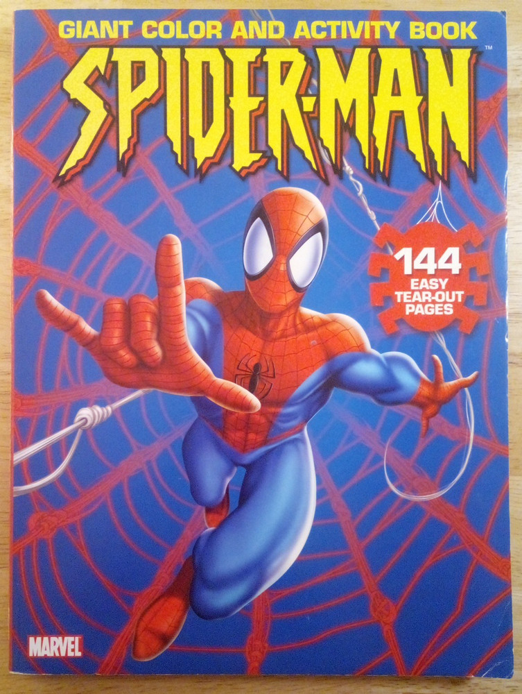Vintage Marvel Spider-Man Giant Coloring Book - Never Used - 144 Pages