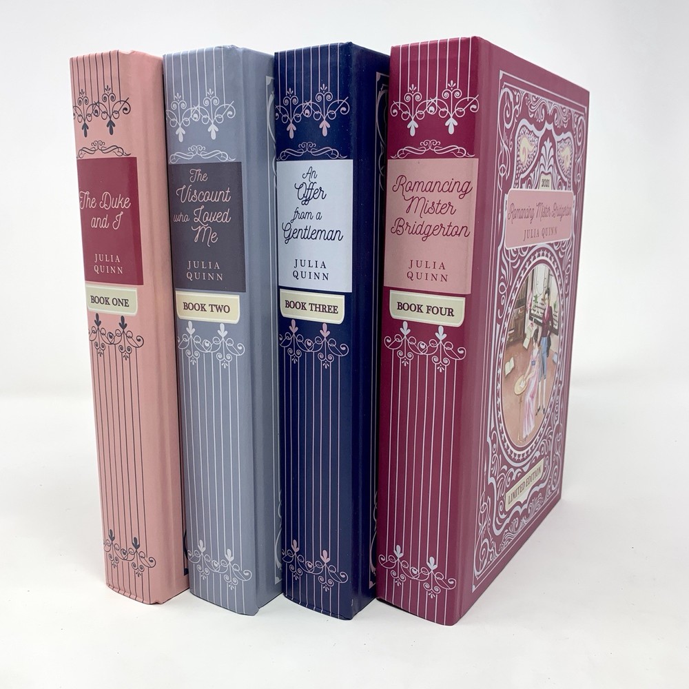 Once Upon a Book Club Bridgerton Books 1-4 Limited Edition Julia Quinn #1 SIGNED
