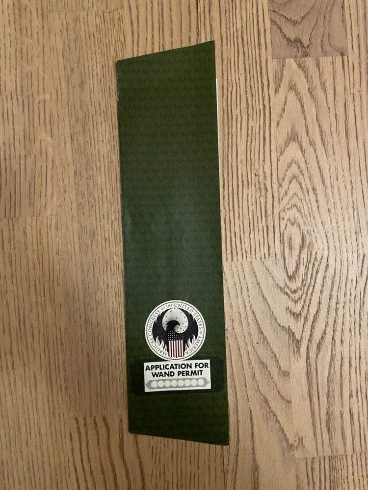 Rare Original Harry Potter Fantastic Beasts Prop Wand Permit Collectible