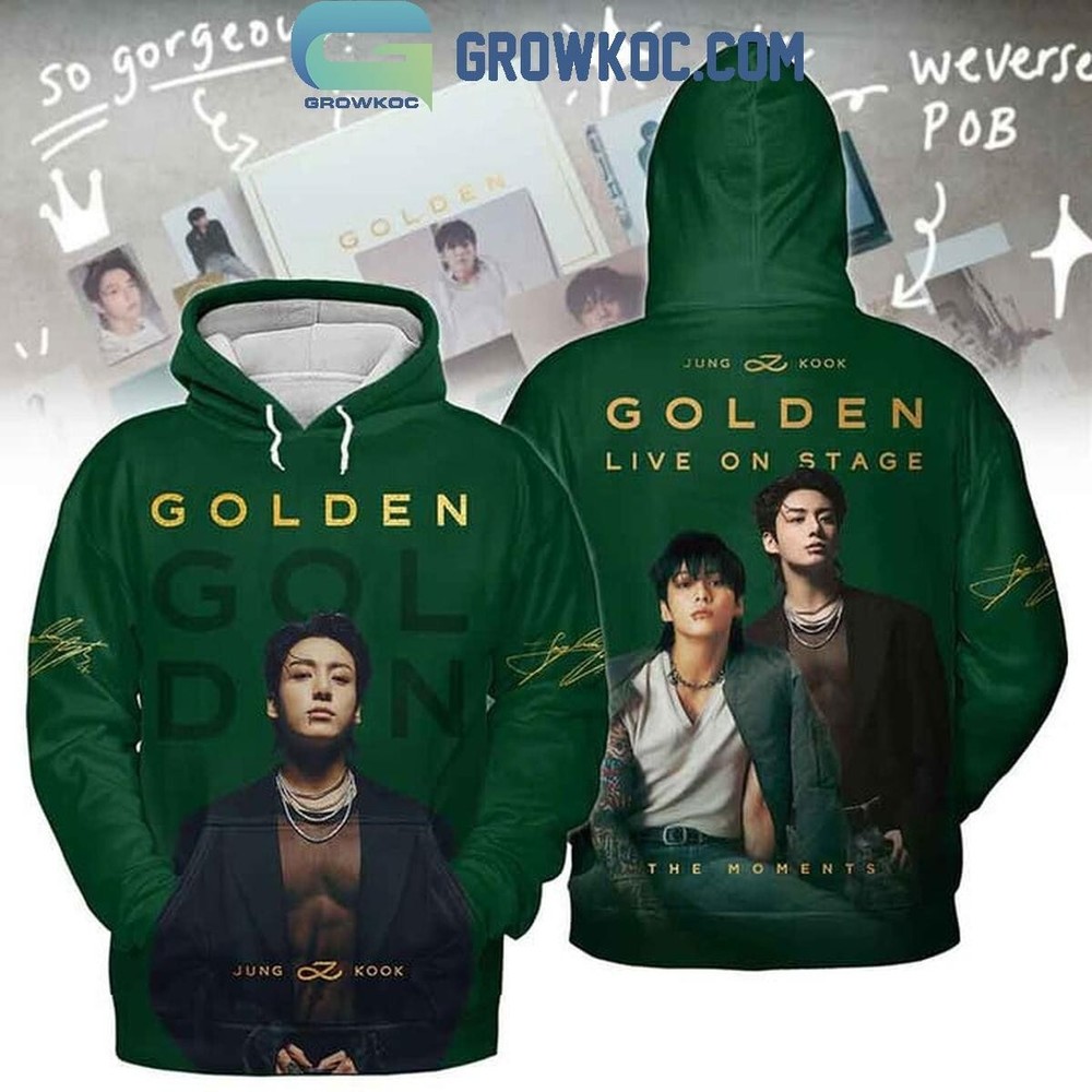 BTS Jungkook Golden Live On Stage The Moments Hoodie T-Shirt 3D
