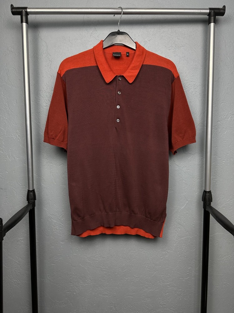 Paul Smith Mens Knit Polo Shirt Size XL