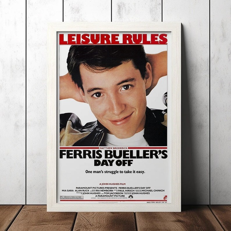 Ferris Bueller's Day Off (1986) Classic Movie Poster - Film Fan Collectibles