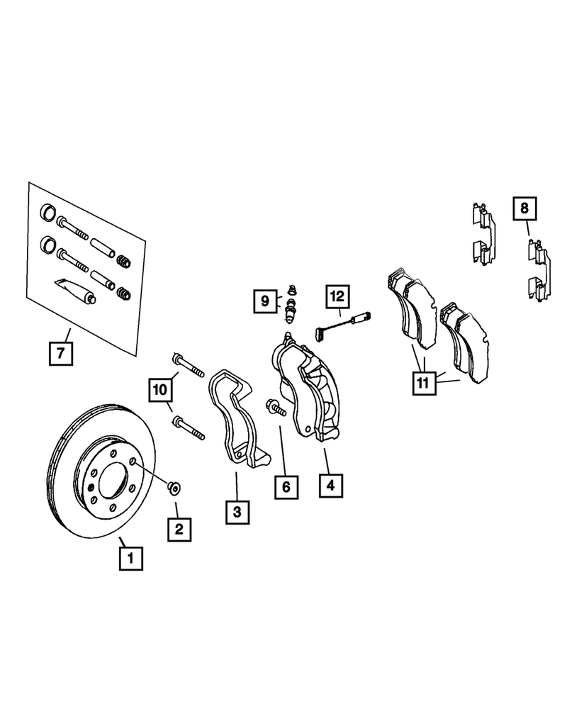 Genuine Mopar Caliper Pin 68035607AC