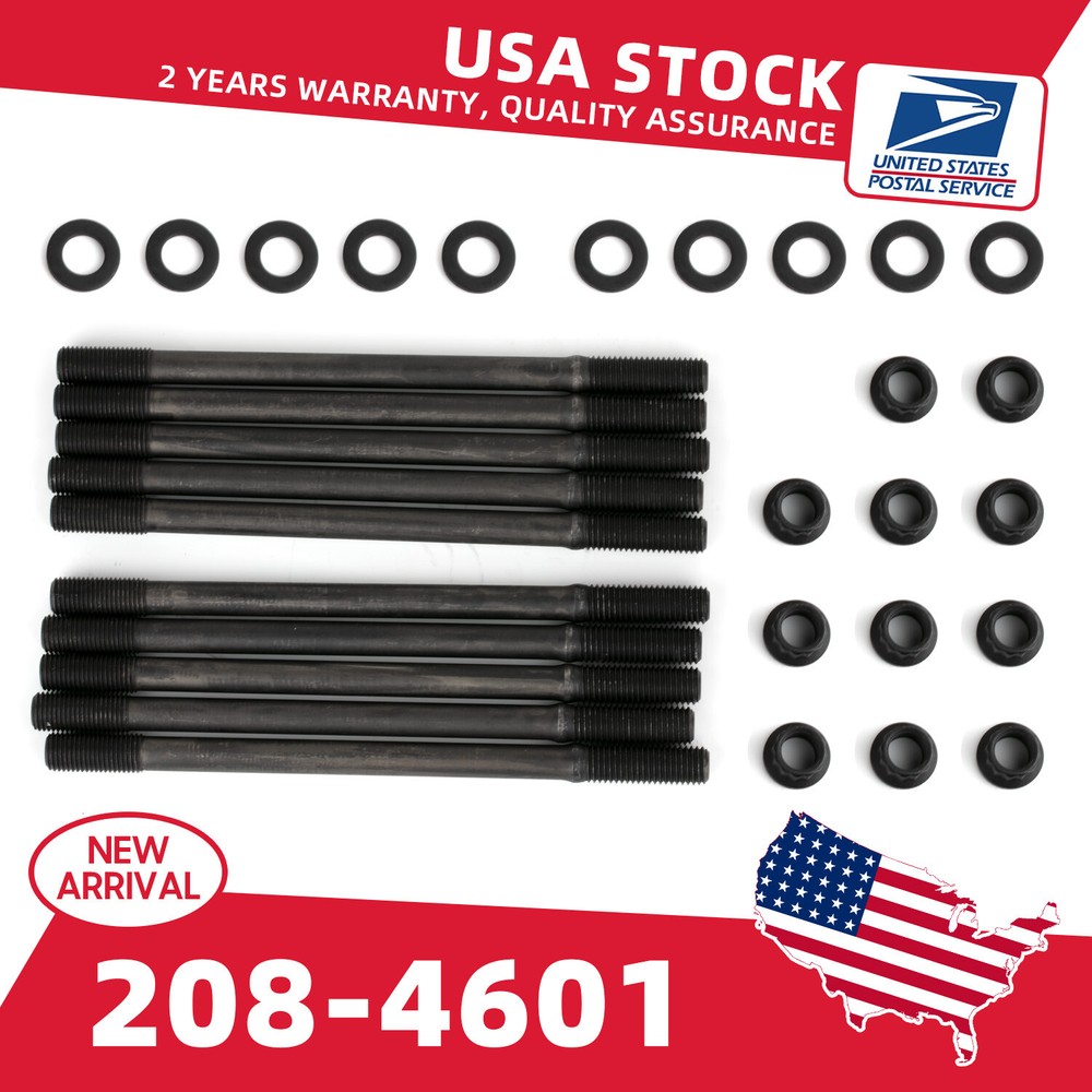 For Honda/Acura 4-Cyl. Pro Series Cylinder Head Studs, 12-Point Head 208-4601
