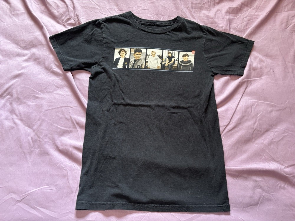 One Direction Shirt Mens Small Black 1D Boy Band Concert Tour Band Merch