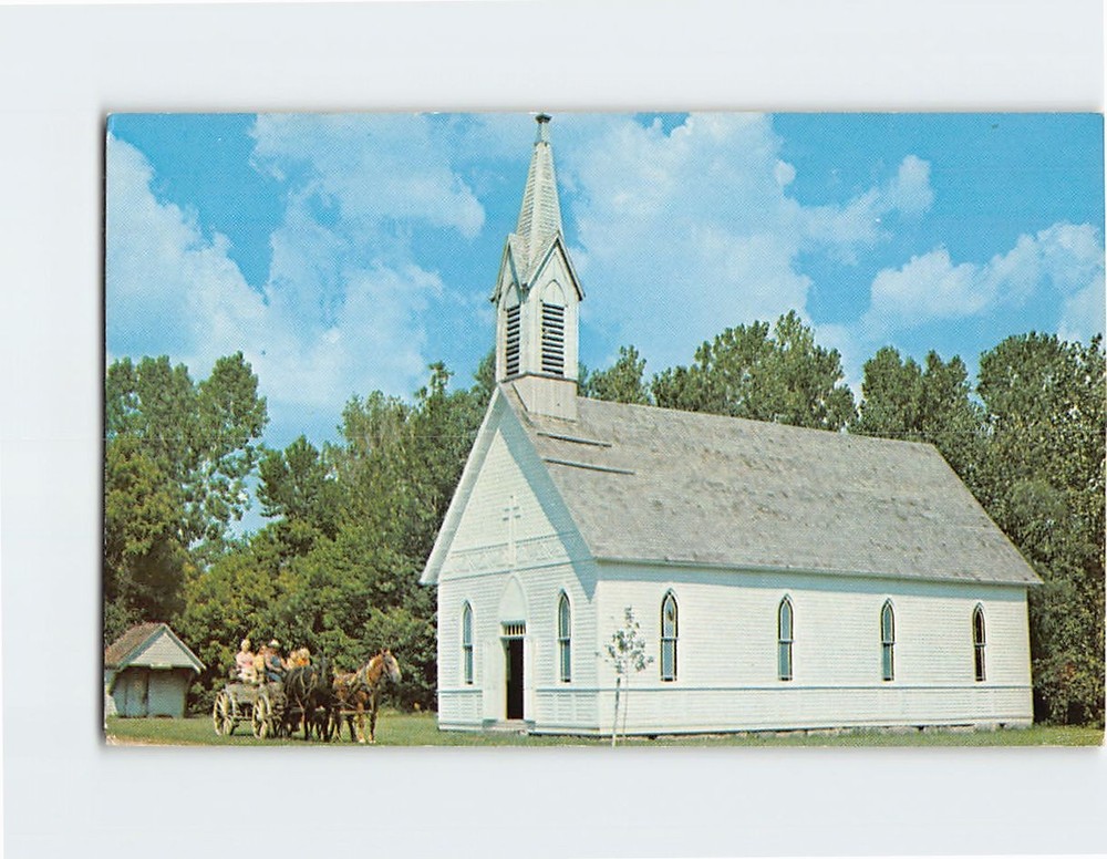 Postcard Old St. Joseph's Parke County Indiana USA