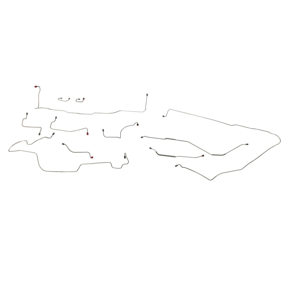 1968-69 Ford Fairlane Torino Complete Power Disc Brake Line Set Kit OE Steel