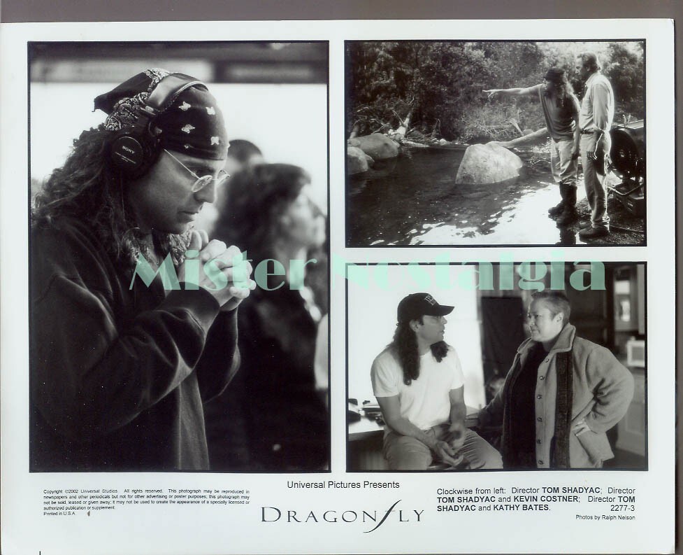 Vintage Photo 2002 Director Tom Shadyac Kevin Costner Kathy Bates Dragonfly
