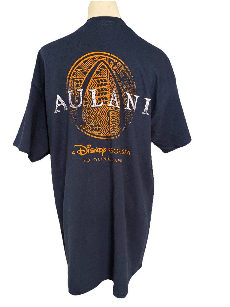 Disney Aulani Resort & Spa Hawaii Large Blue Men’s T-shirt Short Sleeve New