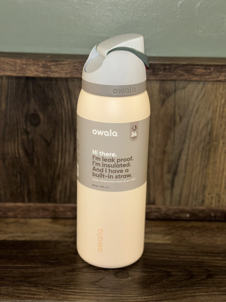 Owala 40oz FreeSip Stainless Steel Water Bottle - Sandy Shores NWT