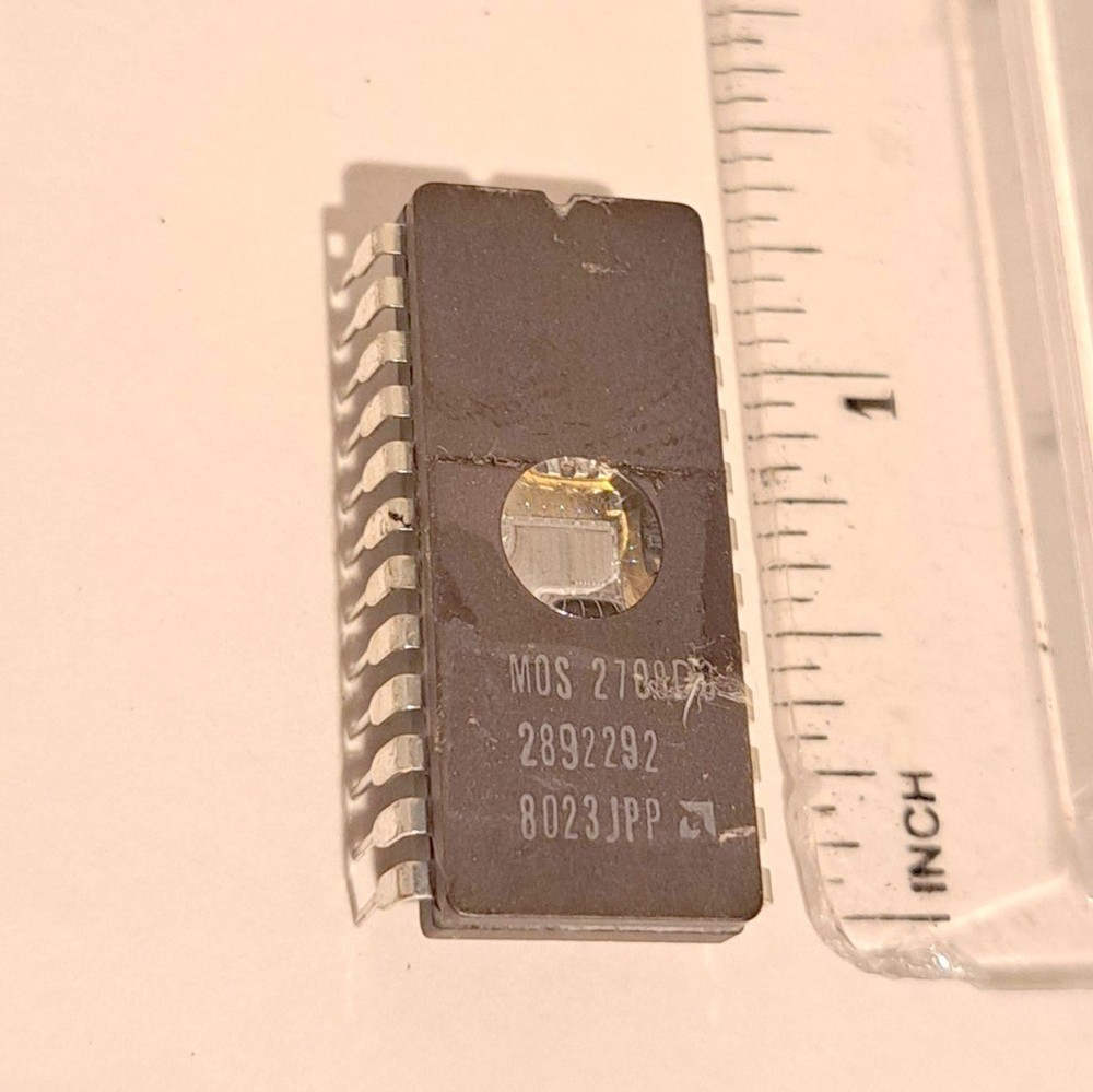 Vintage MOS EPROM Chip 1970s With Window - Rare