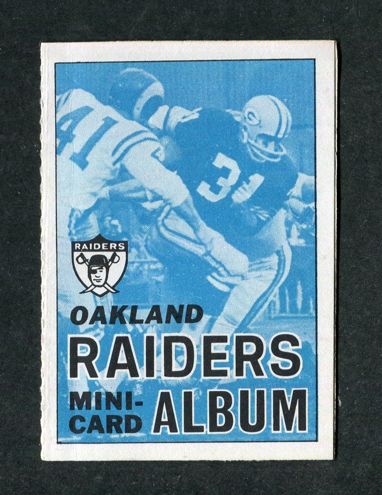 Oakland Raiders 1969 Topps Mini Stamp Album Football Card Inserts Booklet