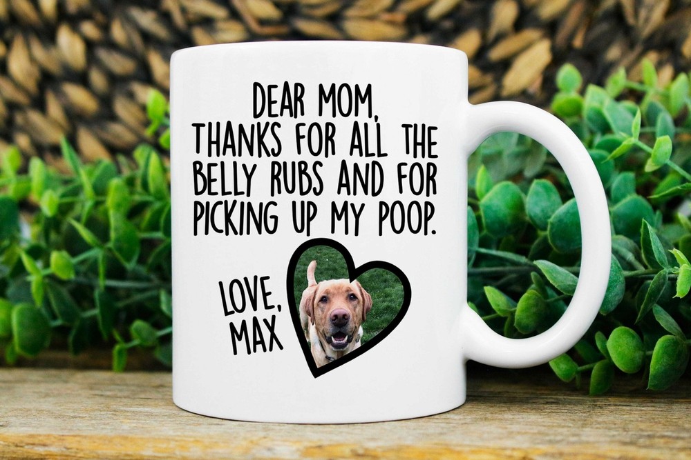 Dog Mom Photo Mug Custom Dog Mom Birthday Gift Ideas Christmas Gift For Dog Mom