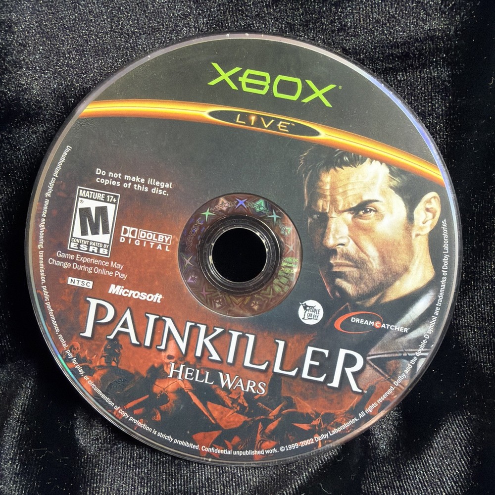 Painkiller: Hell Wars Microsoft Xbox Game 2002 Disc Only Untested