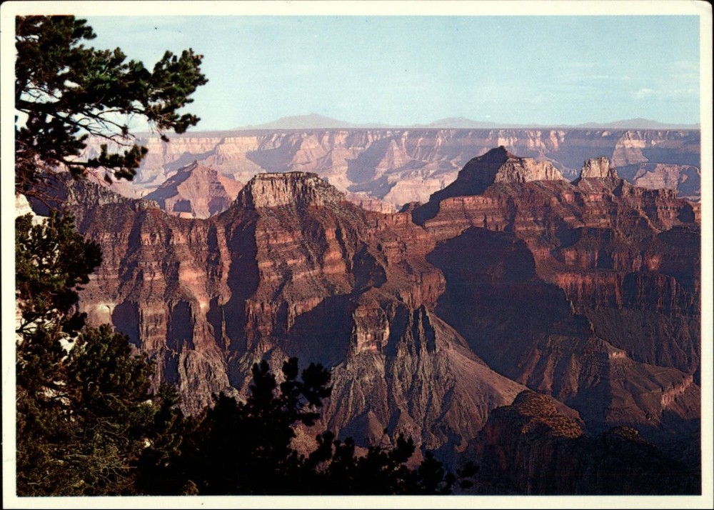 Bright Angel Point Grand Canyon Natl Park Arizona aerial view ~ postcard sku987