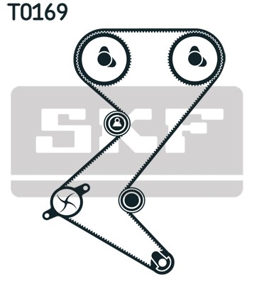 VKMC 03263 SKF water pump + timing belt kit for Citroen, Peugeot