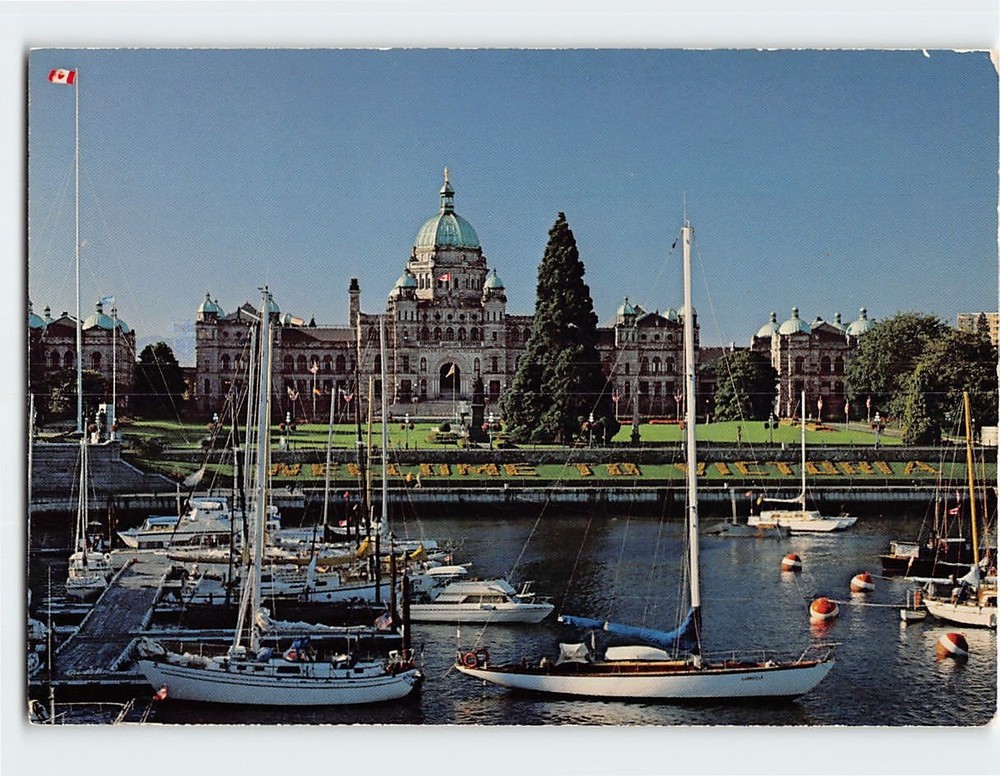 Postcard Parliament Buildings Victoria BC Canada