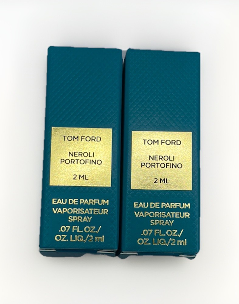 2 X Tom Ford • Neroli Portofino • Eau de Parfum Spray Vial 2ml .07 Fl Oz Sample
