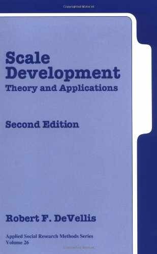 Scale Development: Theory and - Paperback, by DeVellis Dr. Robert - Acceptable