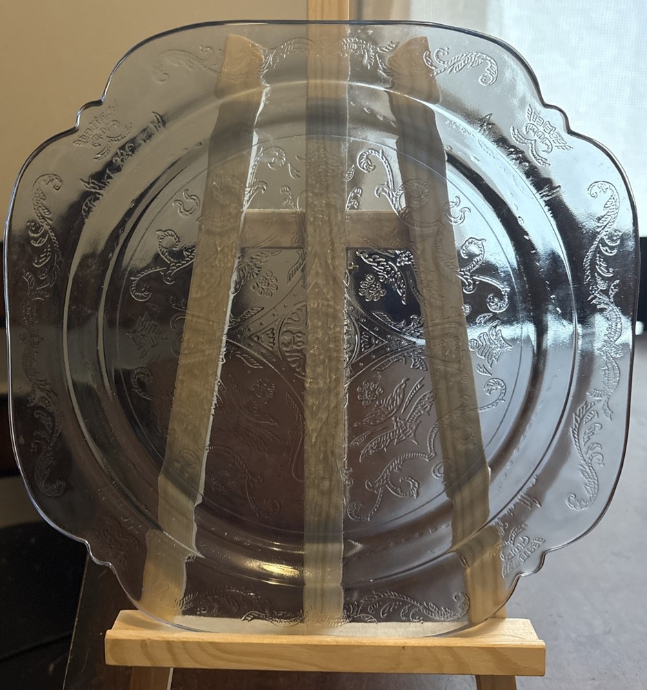 Federal Glass Madrid Blue Depression Glass Dinner Plate