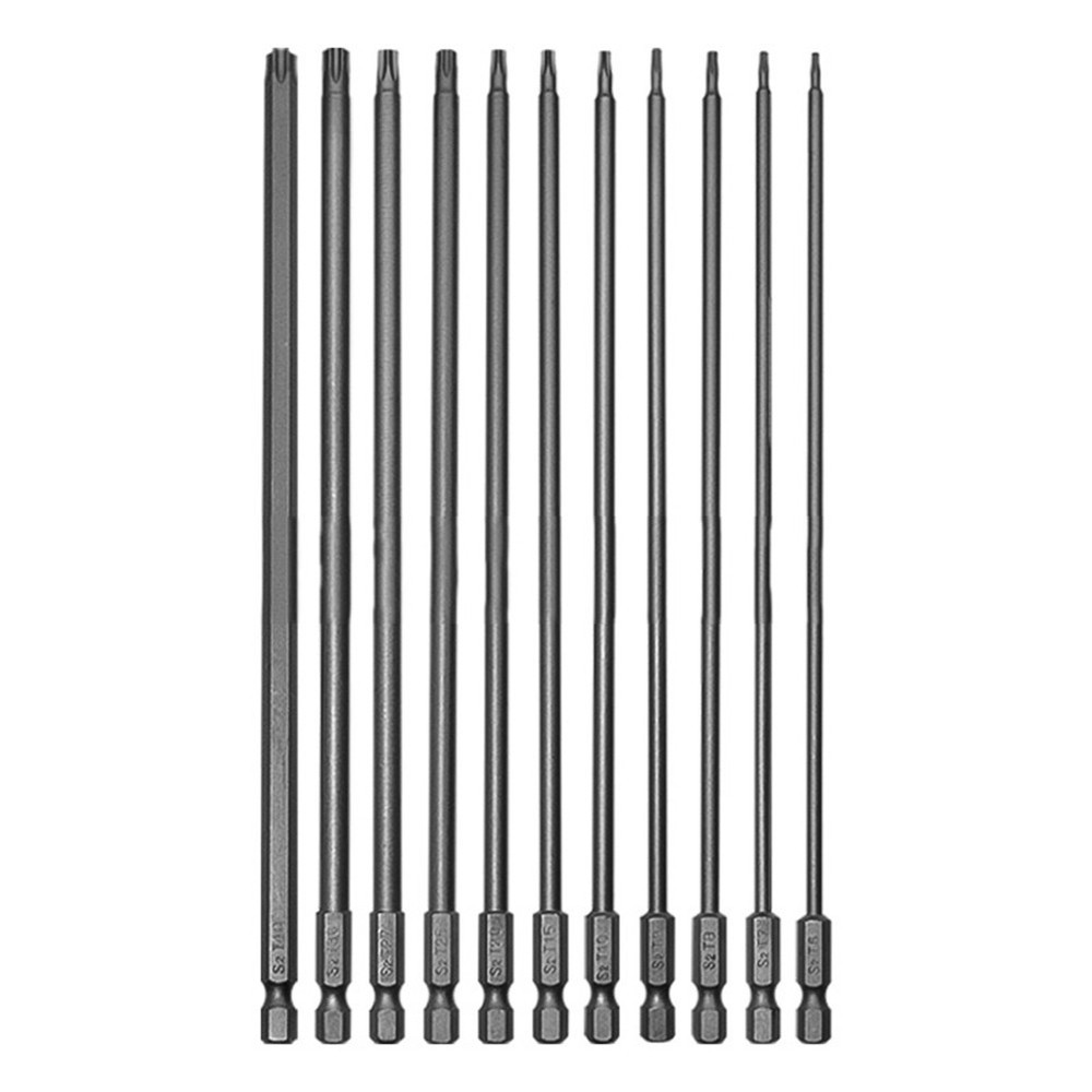 Torx Bit Set T6 to T40 with Strong Magnet for Electric Drills