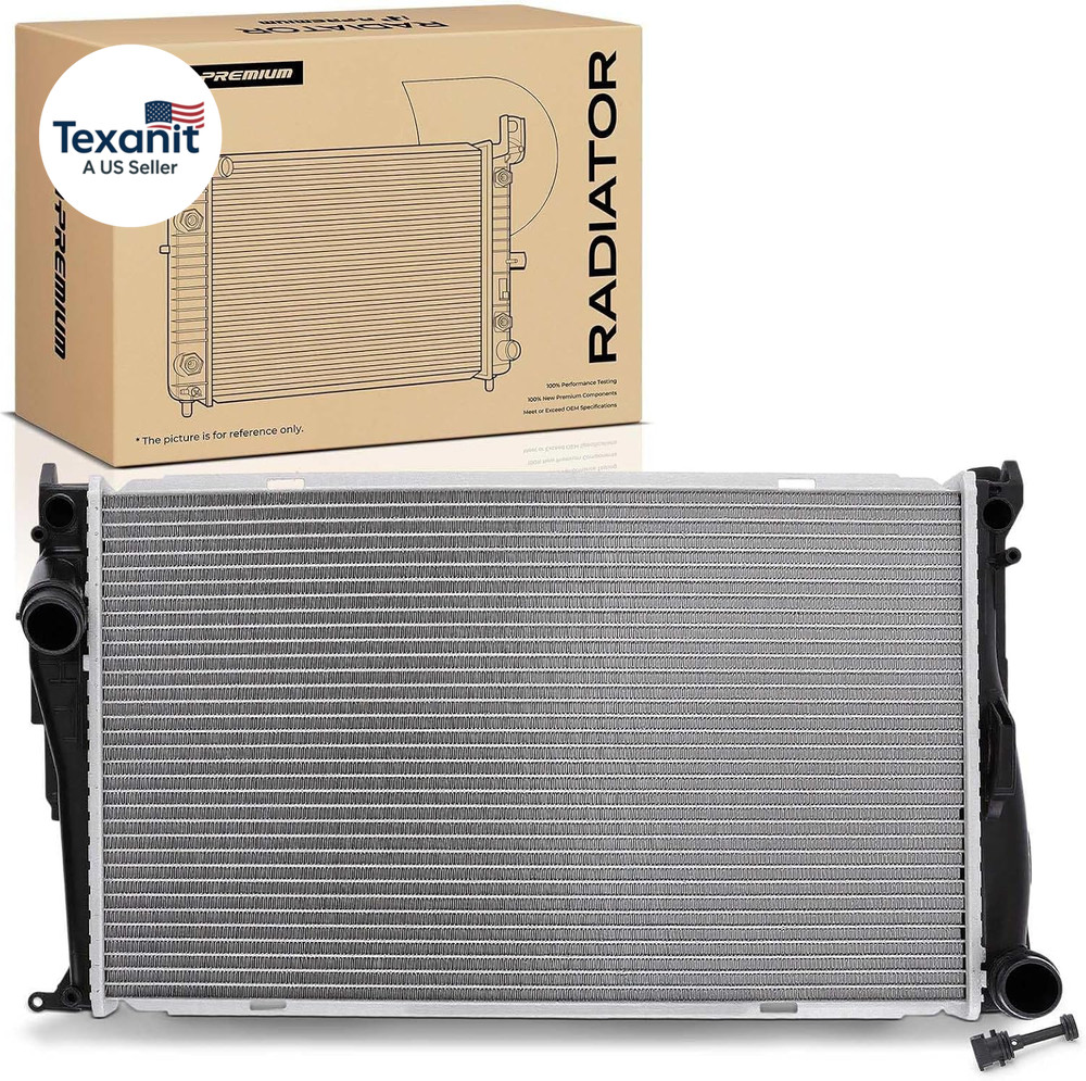 Engine Coolant Radiator Assembly Compatible with BMW 135I 2008-2013, 135Is 2013,