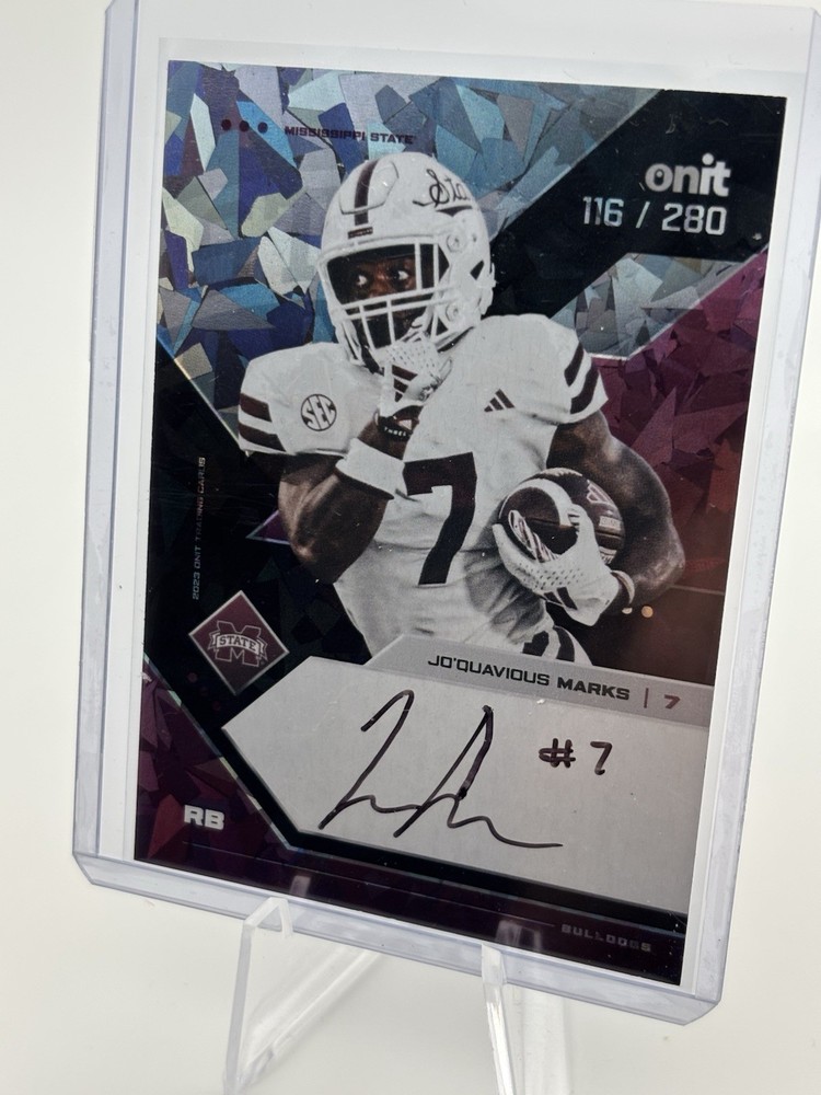 Jo’Quavious Marks 2023 Onit Auto #/280 Mississippi State Bulldogs Football