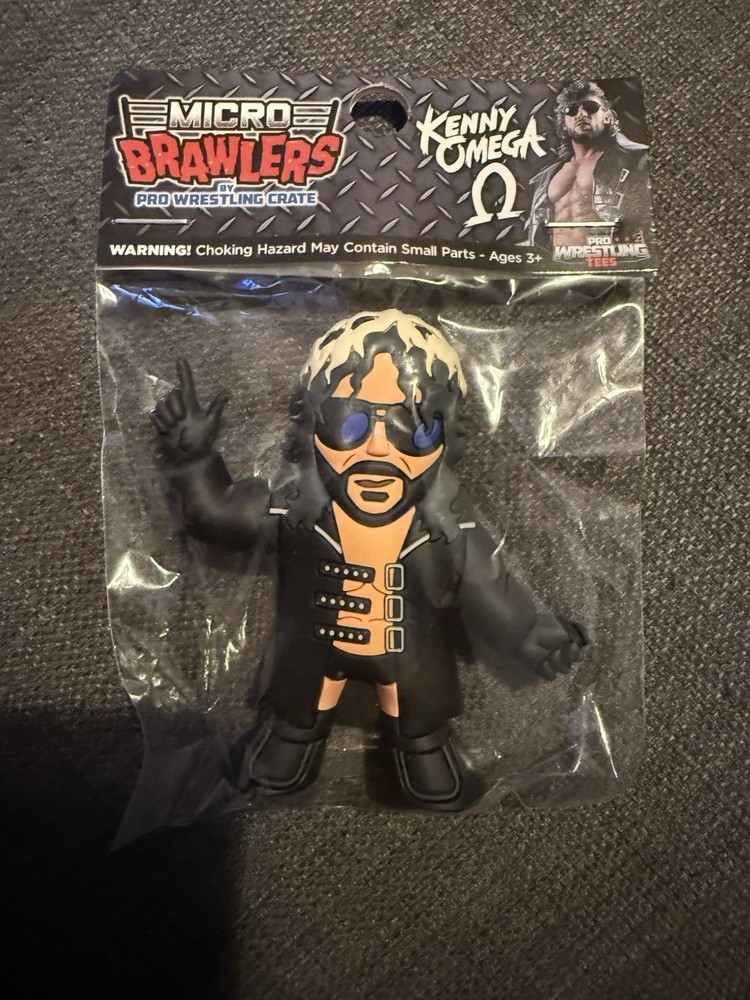 Kenny Omega ( The Cleaner ) Micro Brawlers By Pro Wrestling Crate NEW IN BAG AEW