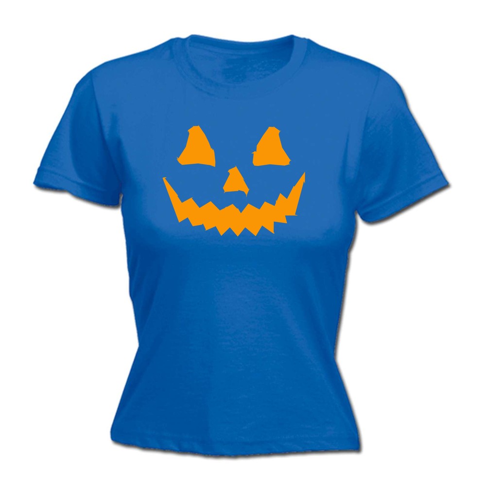Pumpkin Smile Orange - Womens T Shirt Funny T-Shirt Novelty gift tshirt